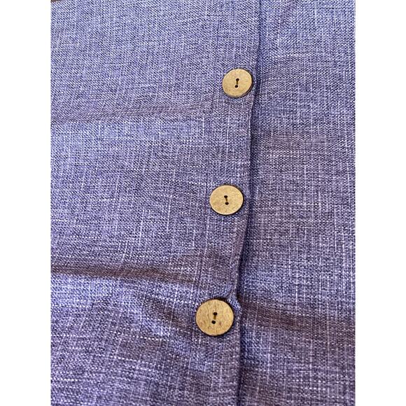 Set of 2 FUTEI Lavender Linen Decorative Throw Pillow Covers 18x18 - Picture 6 of 9